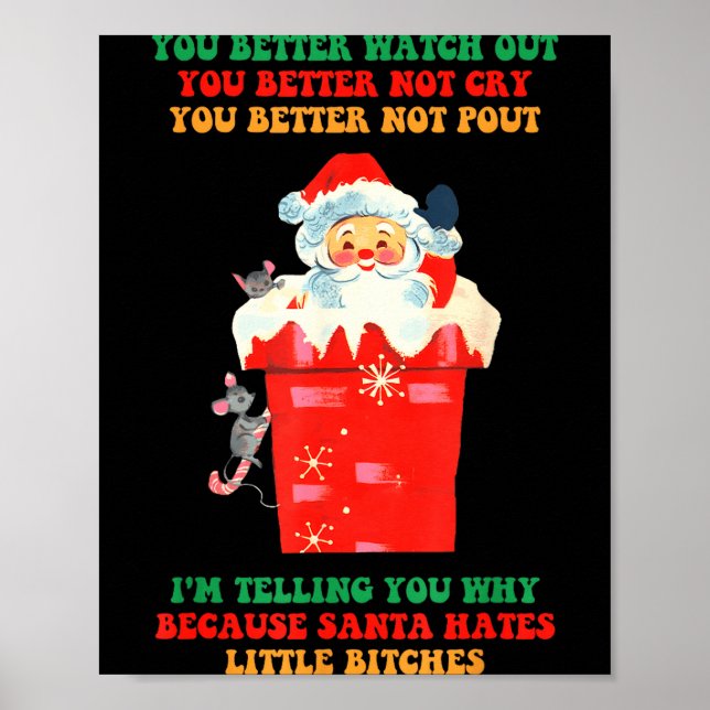 You Better Watch Out You Better Not Cry You Better Poster (Front)