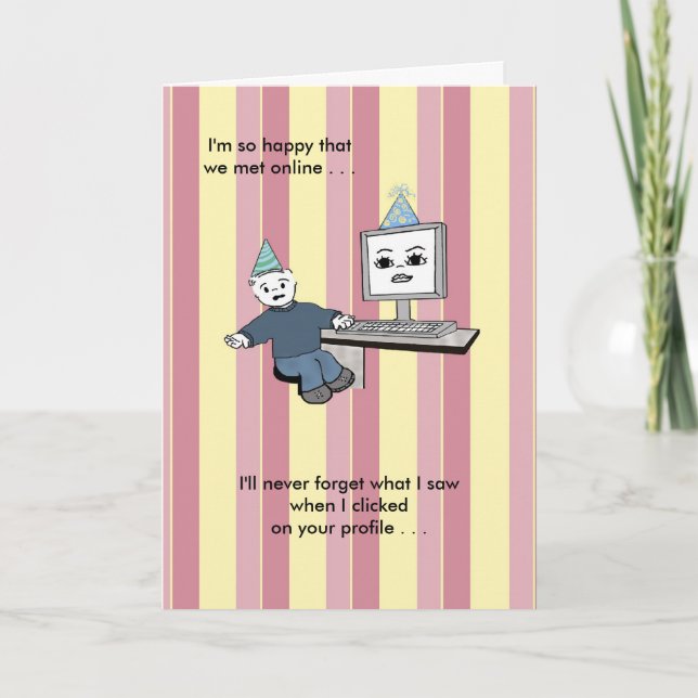 You Brighten Up My Screen - Birthday Card (Front)