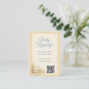 You Butter Believe It Baby Shower Baby Registry Enclosure Card