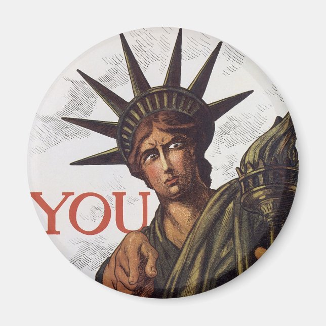 You buy a Liberty Bond Lest I Perish Magnet (Front)