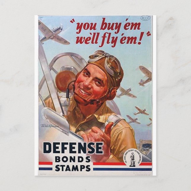 You Buy Em-We'll Fly Em! Postcard (Front)