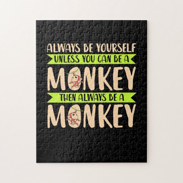 You Can Be A Monkey Jigsaw Puzzle (Vertical)