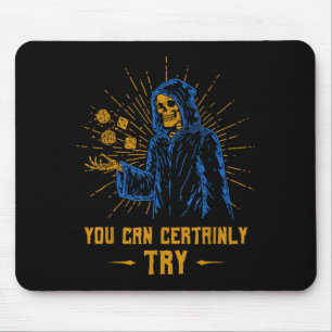 You Can Certainly Try Skeleton Wizard Fantasy Meme Mouse Pad