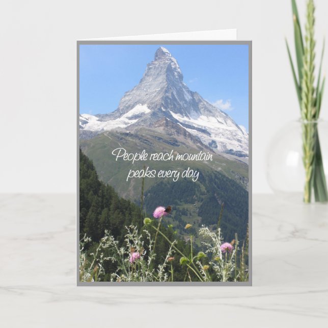 You can climb your mountain - encouragement card (Front)