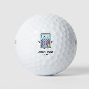 'You Can Count On Me' Math Lovers Funny Teacher Golf Balls