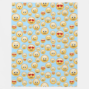 You can Customise, Emoji Party Fleece Blanket