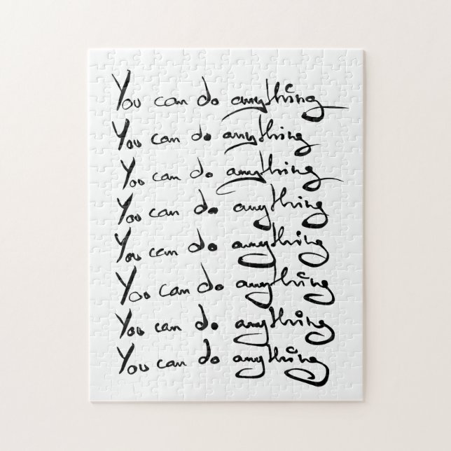 You CAN DO ANYTHING! Inspirational quote Jigsaw Puzzle (Vertical)