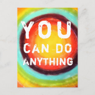 You Can Do Anything Motivational Postcard