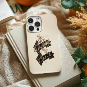 You Can Do Anything Quote Brown Beige iPhone 16 Pro Max Case