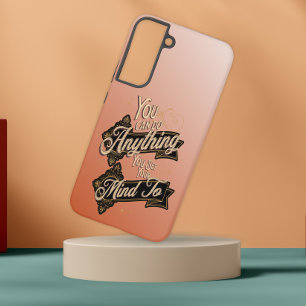 You Can Do Anything Quote Terracotta Pink Samsung Galaxy Case