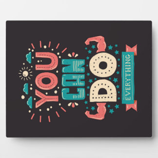 You Can Do Everything Colourful Plaque