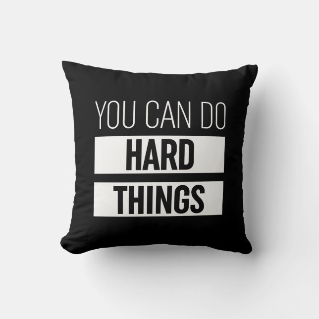 You Can Do Hard Things Cushion (Front)