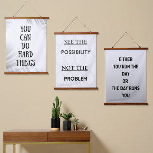 you can do hard things hanging tapestry