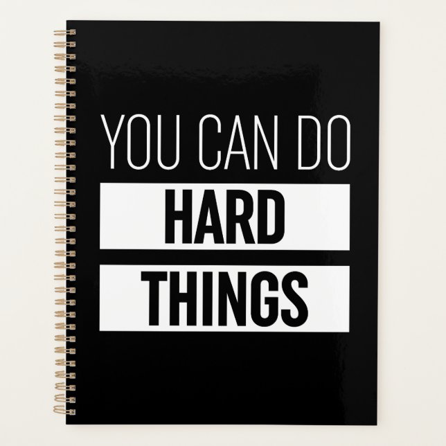 You Can Do Hard Things Planner (Front)