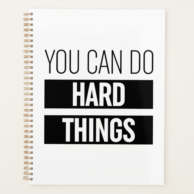 You Can Do Hard Things Planner (Front)