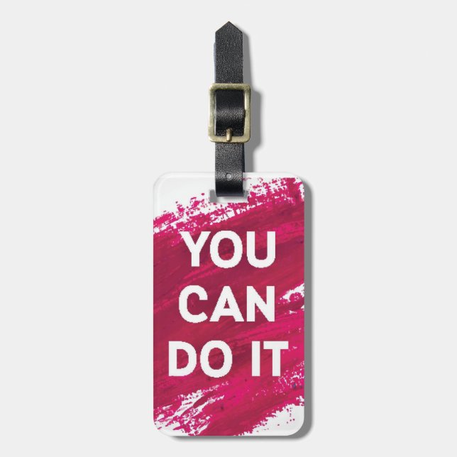 You Can Do It 3 Luggage Tag (Front Vertical)