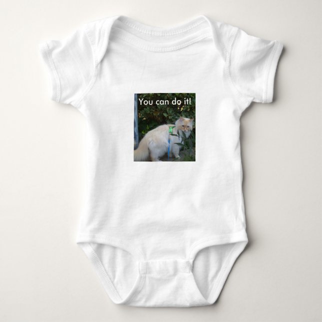 You can do it! baby bodysuit (Front)
