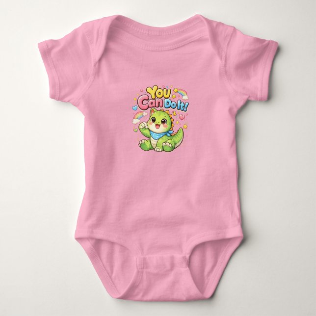 you can do it baby bodysuit (Front)