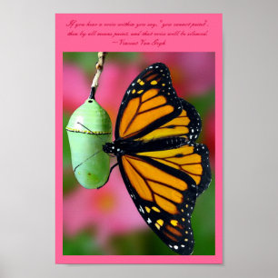 You Can Do It Monarch Butterfly Poster