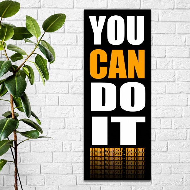 You CAN Do It (orange) Motivational Poster (Creator Uploaded)