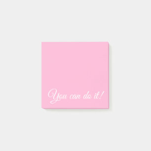 You Can Do It Pretty Pink Post-it Notes