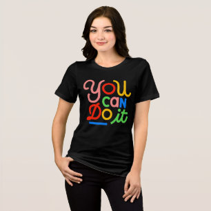 You Can Do It – Retro Minimalist Tri-Blend Tee