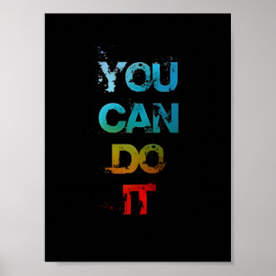 You Can Do It Typography Poster