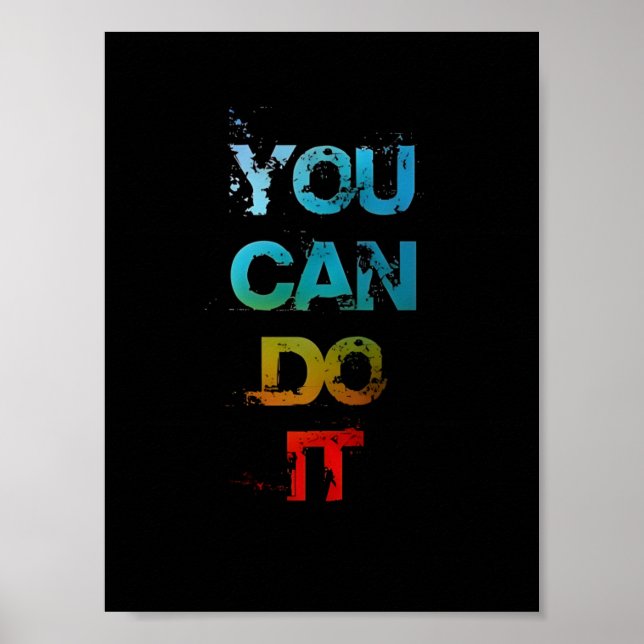You Can Do It Typography Poster (Front)