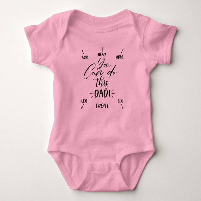You can do this dad Baby, Funny Newborn Gifts  Baby Bodysuit (Front)