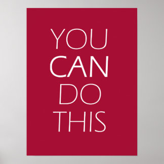 you can do this poster