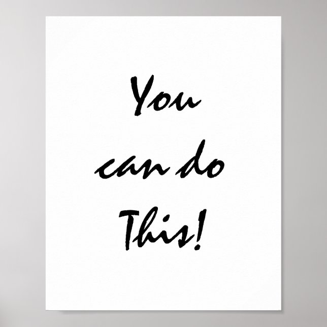 You can do this! poster (Front)