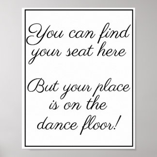 You can find your seat here poster