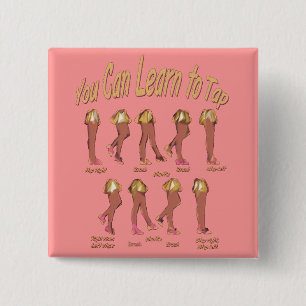 You Can Learn to Tap 15 Cm Square Badge
