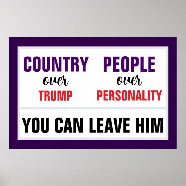 You Can Leave Trump Country over Party June 14 Poster (Front)