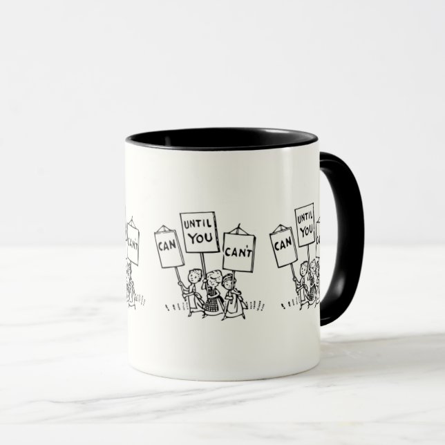You Can: Motivational Quotes Positive Thinking Mug (Front Right)