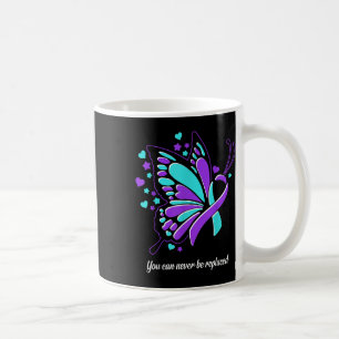 You Can Never Be Replaced Butterfly Ribbon Suicide Coffee Mug