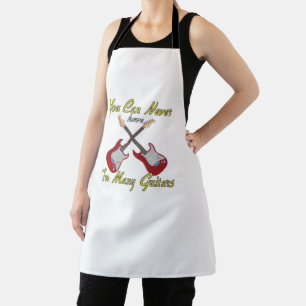 You Can Never Have Too Many Guitars - Colourful Apron