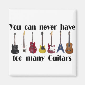 You can never have too many guitars gifts magnet