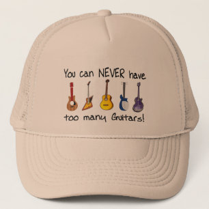 You can NEVER have too many guitars gifts Trucker Hat