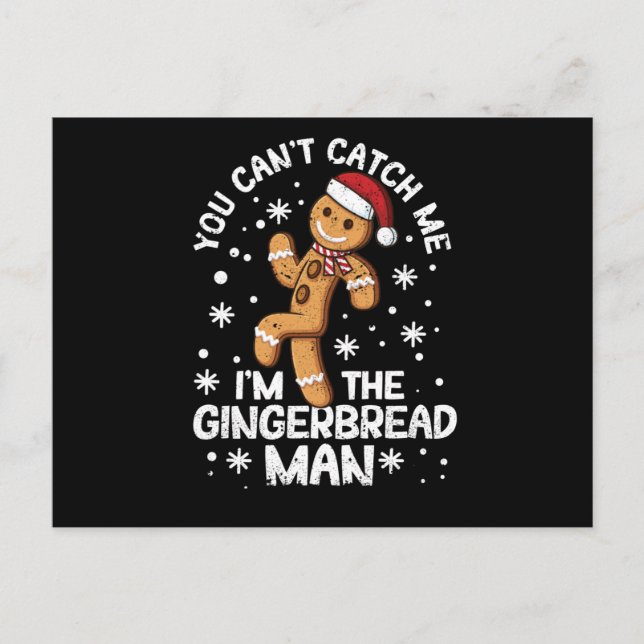 You can not catch me, I am the gingerbread Postcard (Front)