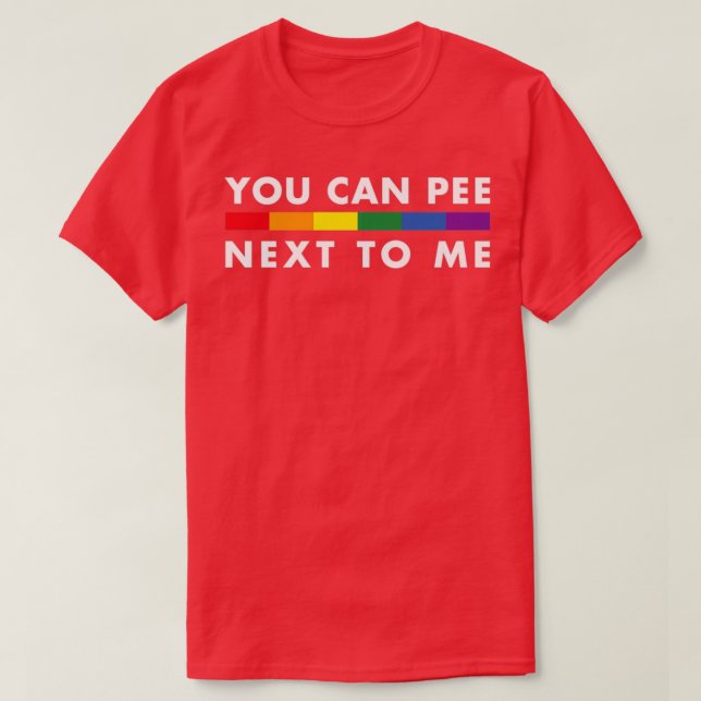 You Can Pee Next To Me Triblend T-Shirt (Design Front)
