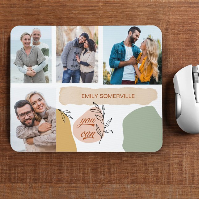 You Can Positive Affirmation 4 Photo Collage Mouse Pad (Creator Uploaded)