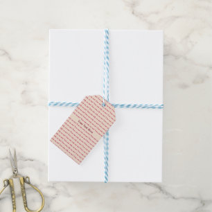 You Can Rely on Me Minimal Pattern & Quote Design Gift Tags