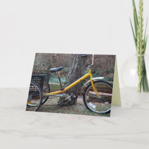 You can ride your trike if you want to card