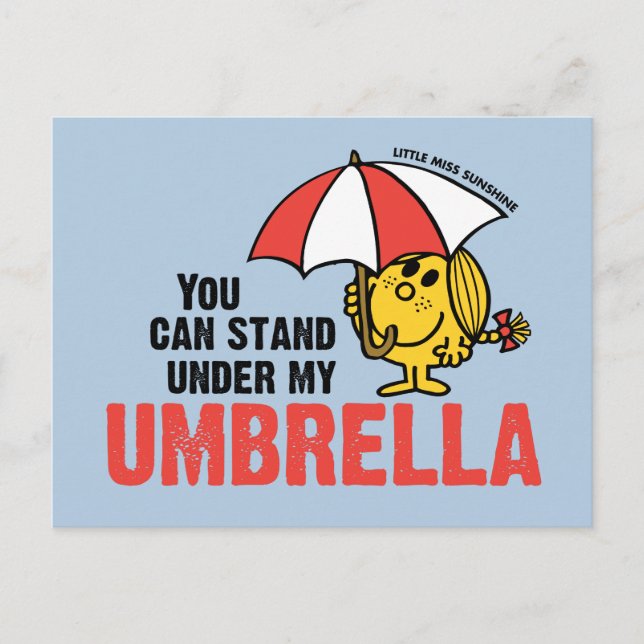 You Can Stand Under My Umbrella Postcard (Front)