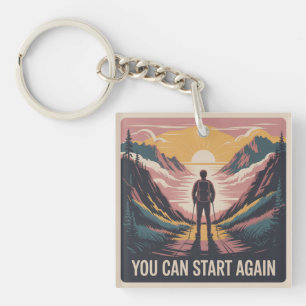 You Can Start Again Key Ring