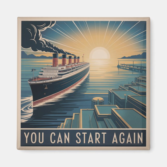 You Can Start Again Magnet (Front)