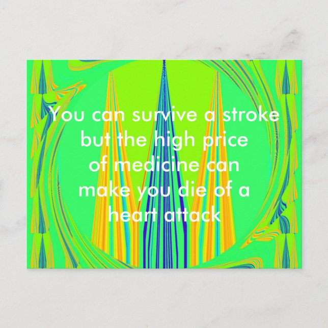 You can survive a stroke Post card (Front)