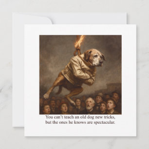 You can’t teach an old dog new tricks invitation