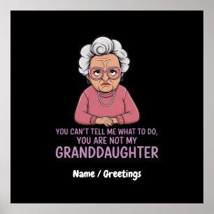 You Can’t Tell Me, You’re Not My Granddaughter Poster